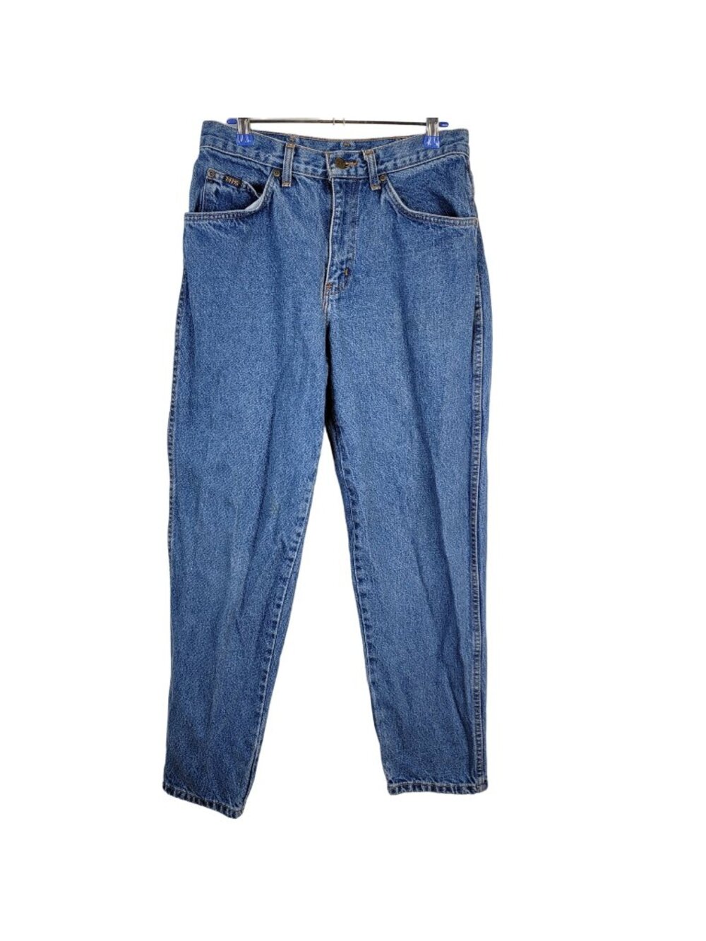 HIS Blue Jeans Women 32 x 30 Vintage 90s Relaxed Straight Leg Denim High Rise 10